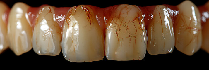 Detail of a False Tooth Implant Fixed 3d image,
