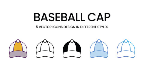 Baseball Cap vector icon