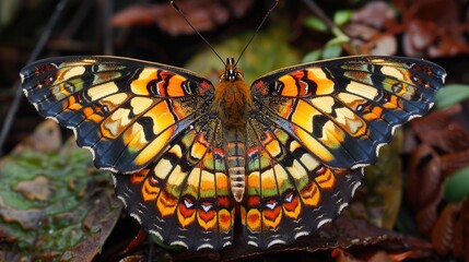 Golden butterfly Euphydryas aurinia