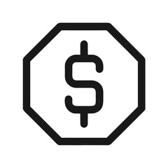 dollar sign icon	