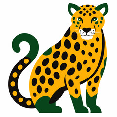 Vector Jaguar: Dynamic Wildlife Illustration