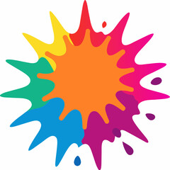 colorful splashes