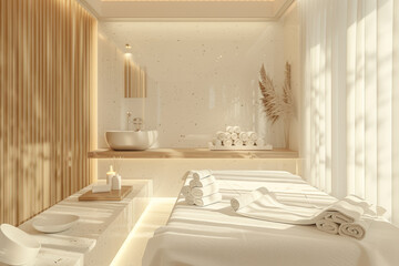 A luxurious spa retreat offering bespoke treatments tailored to each guest's needs, providing a personalized experience of indulgence and relaxation.  Generative Ai.