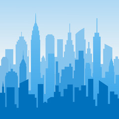 Obraz premium city skyline