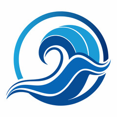 Wave Symbol Logo Design