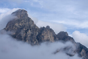 dramatic sky on peaks 