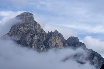 clouds over the mountains