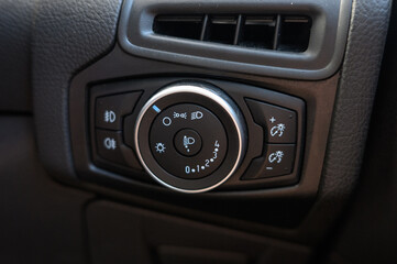 Car Light Control Panel with Auto Lights Feature