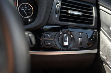 Car Light Control Panel with Auto Lights Feature