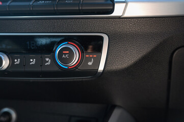 Obraz premium Heated seats and air conditioning controls