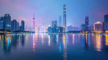 Guangzhou City Skyline: Urban Landscape Views