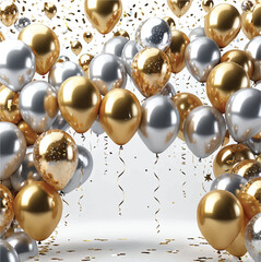 golden balloons