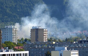 A residential building in the city is on fire - where it was quickly extinguished.