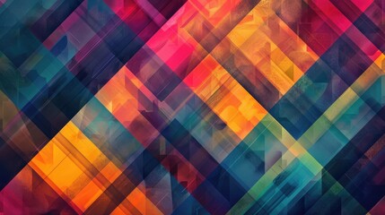 Abstract geometric pattern background in vivid colors