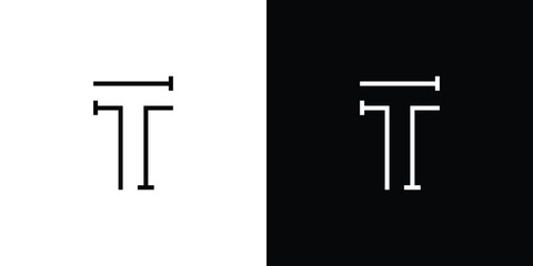 Modern and Unique letter T initials logo design