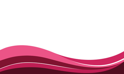 Brown Red Maroon Wavy Background banner, isolated on white background, fully editable graphic.