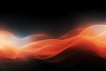 orange black waves , color gradient rough abstract background shine bright light and glow template empty space , grainy noise grungy texture on transparent background cutout
