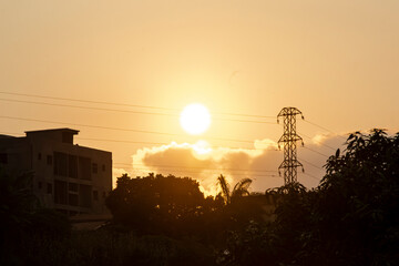 sunset over the city © adatheartist