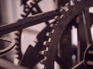 Ancient  clockwork  mechanism and gears