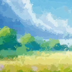 Oil paintings and various floral landscapes, ponds, roses, peonies, geese, egrets, chrysanthemums, and birds are all beautiful