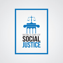 World day of social justice vector illustration. World day of social justice themes design concept with flat style vector illustration. Suitable for greeting card, poster and banner.