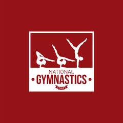 National Gymnastics day vector illustration. National Gymnastics day themes design concept with flat style vector illustration. Suitable for greeting card, poster and banner.