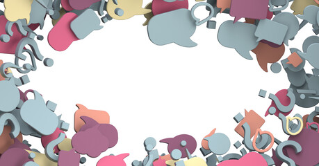 Network Communications with email symbol.