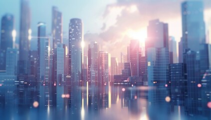 Fototapeta premium abstract urban landscape 