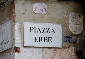 Fototapeta premium Piazza Erbe in Verona Italien