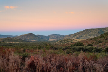 Dusk at Pilanesberg National Park in South Africa