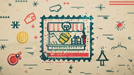 Last goodbye Shutting down store stamp