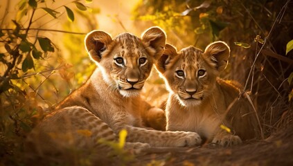 Fototapeta premium lioness in the wild