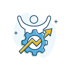 Enhancing Resilience Vector Icon Design
