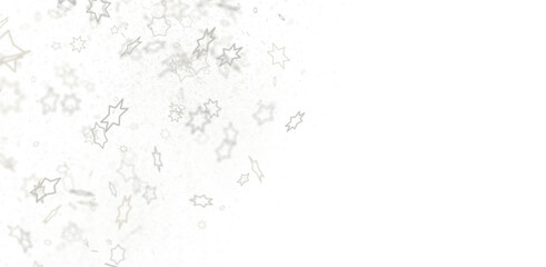 Stars - A gray whirlwind of golden snowflakes and stars. New