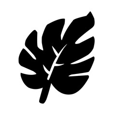tropical leaf silhouette