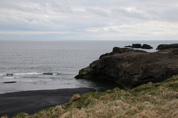 Landschaftsbild auf Island, Black Beach, 
