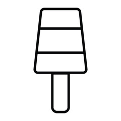 ice cream icon vector template design flat and simple