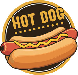 Hot Dog Vector Illustration