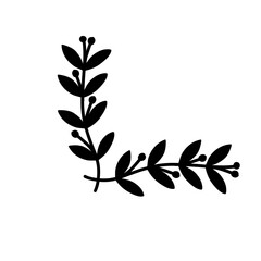 leaf corner border