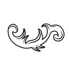 Naklejka premium vintage baroque ornament 