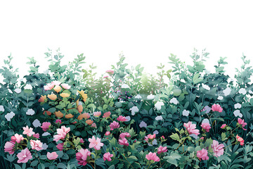 Fototapeta premium PNG Flower backgrounds outdoors nature. 
