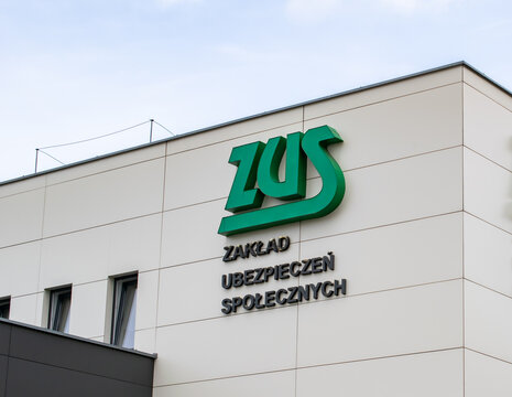 Katowice, Poland - 05,23,2024 ZUS building social insurance institution