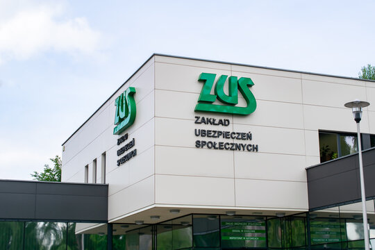 Katowice, Poland - 05,23,2024 ZUS building social insurance institution
