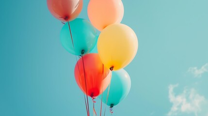 balloon, birthday, celebration, helium, happiness, fun, decoration, multi colored, helium balloon, party - social event, anniversary, confetti, flying, joy, no people, string, surprise, wind, copy spa