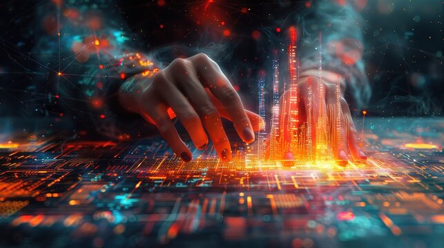 Design art concept abstract contemporary modern background business graphic idea. Work concept art design retro office poster icon hand team success digital ad artwork visual technology research job