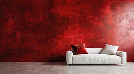 Design background with a reddish wall color