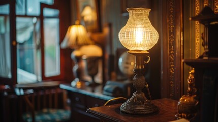 Vintage lamp brightens up classic decor