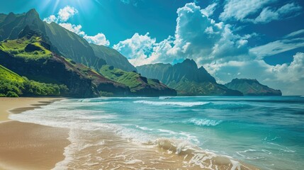 Scenic Views Beaches and Mountains in Picturesque Landscapes