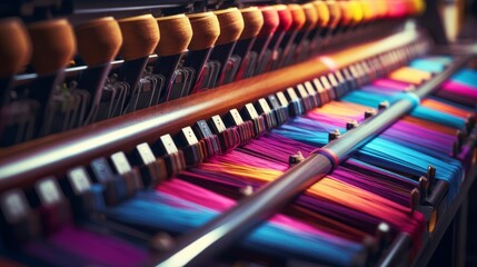 The fabric weaving and dyeing processes