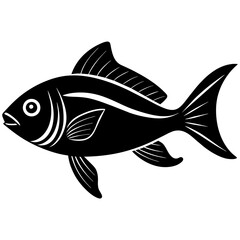 fish vector silhouette illustration